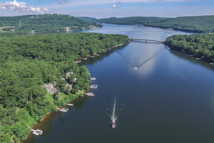 Aerial Summer View of  Deep Creek Lake