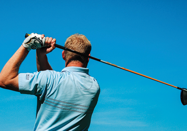 Man Golfing
