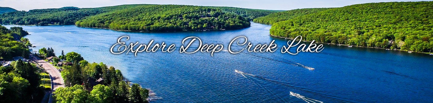 Summer Scenic View of Deep Creek Lake