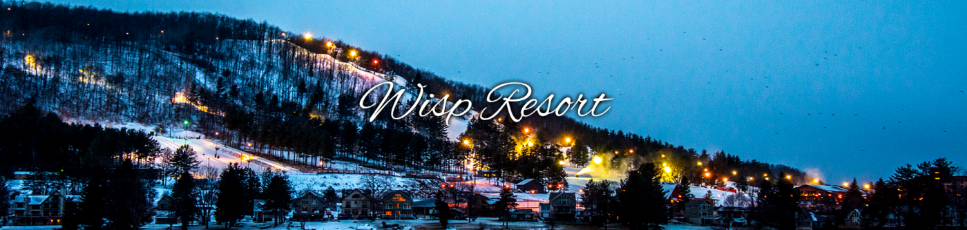 Night View of Wisp Resort Ski Slopes